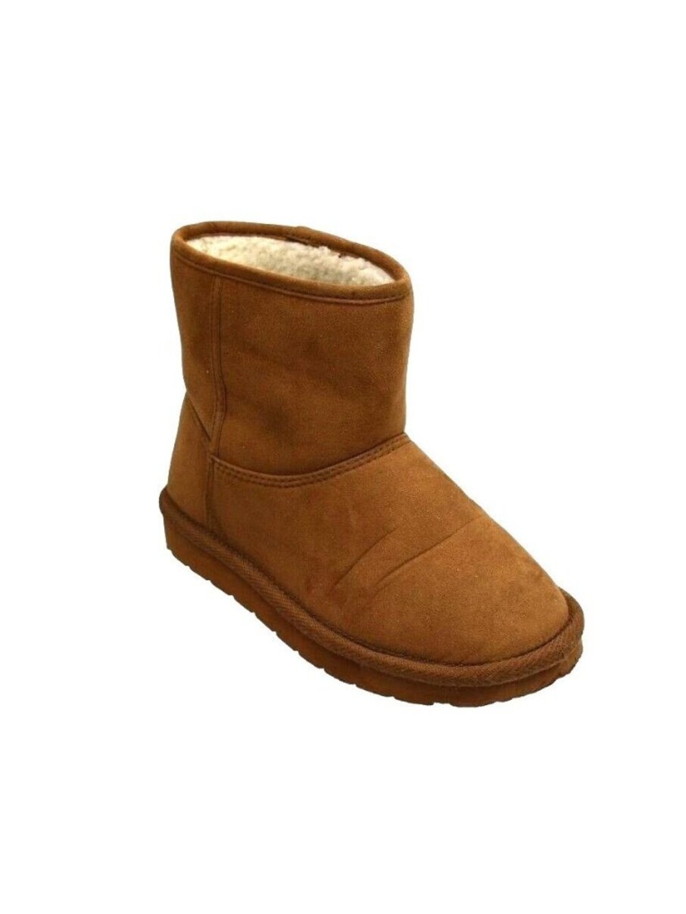 Gap Cozy Boots Kids Size 13 Brown Suede Shearling Lined